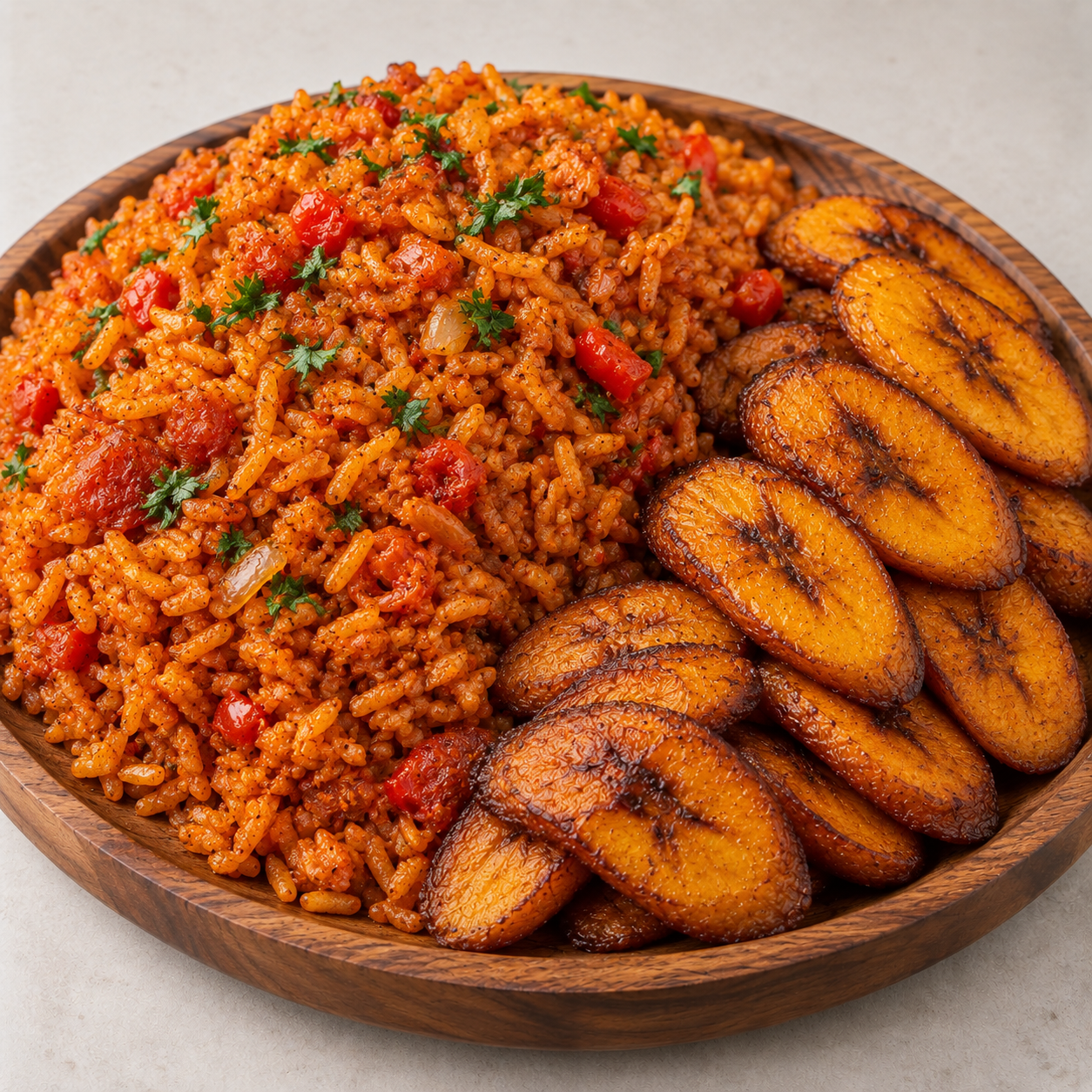 Jollof Rice & Plantain